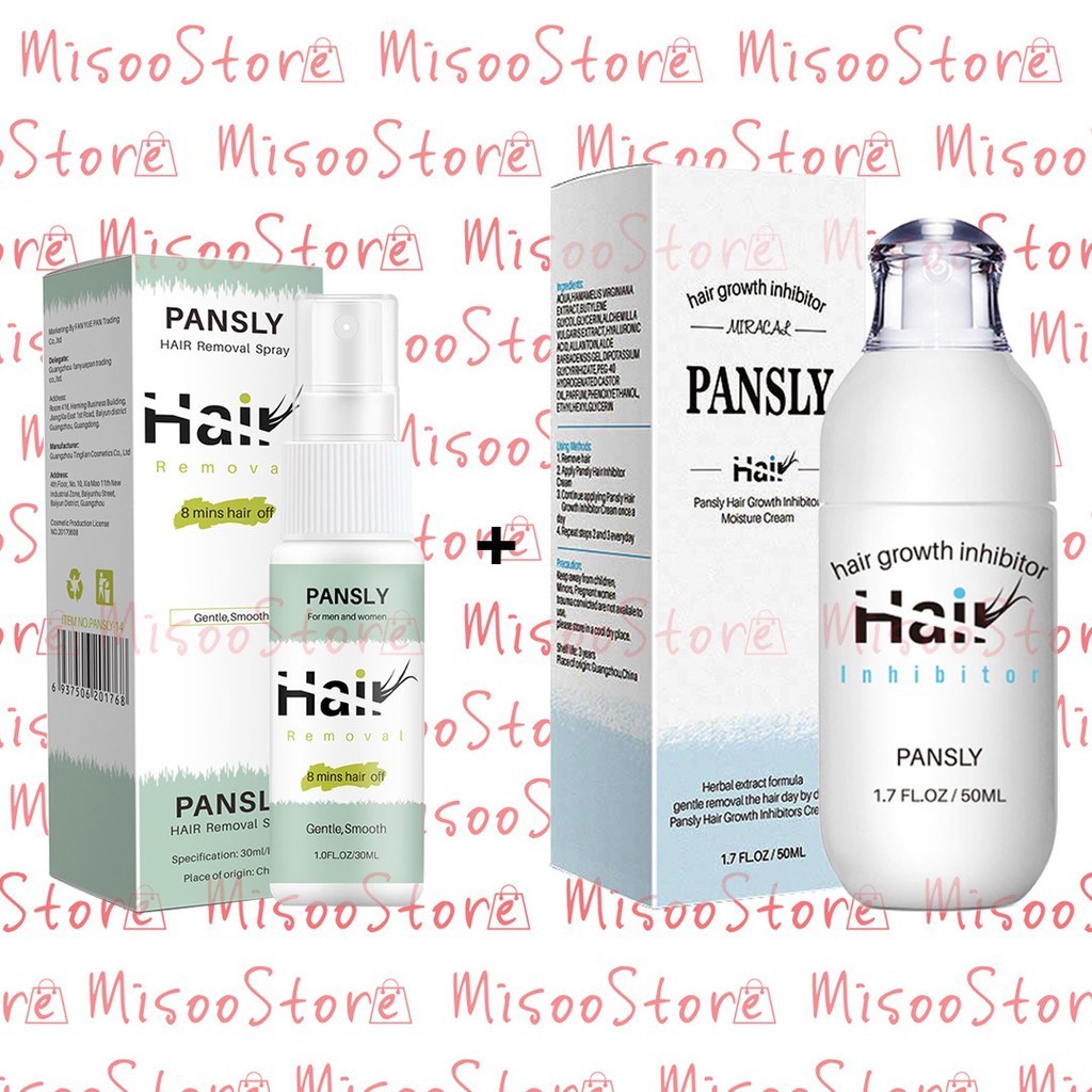 Jual PROMO 1 SET PANSLY HAIR REMOVAL & INHIBITOR CREAM 50ML, PERONTOK ...