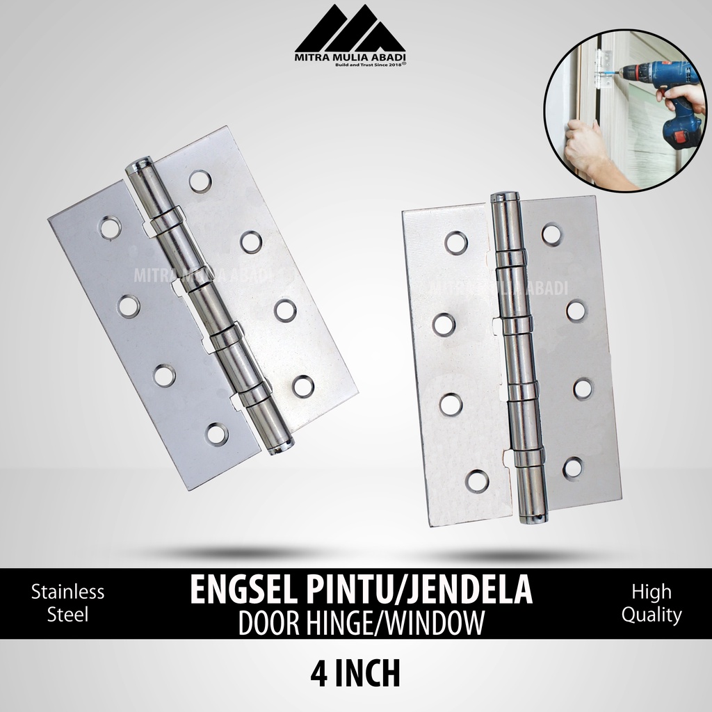 Jual Engsel Pintu Jendela Besi Silver HPP Shopee Indonesia