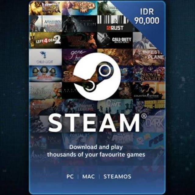 Jual IDR 90 Steam Wallet 90000 ribu rb rupiah | Shopee Indonesia
