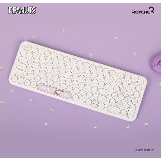 Jual SNOOPY PEANUTS KEYBOARD WIRELESS / SILENT MOUSE BLUETOOTH / USB ...
