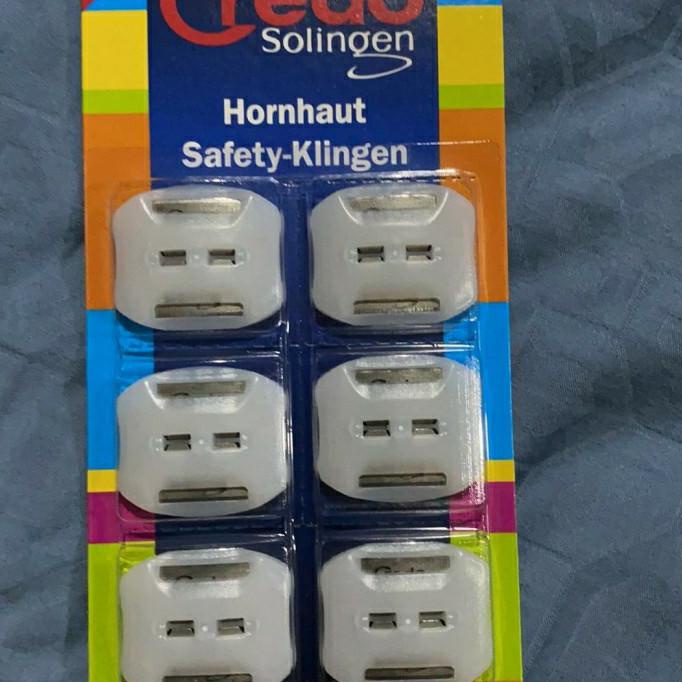 Jual CREDO SOLINGEN ORIGINAL REFILL SAFETY CORN CUTTER 6PCS | Shopee ...