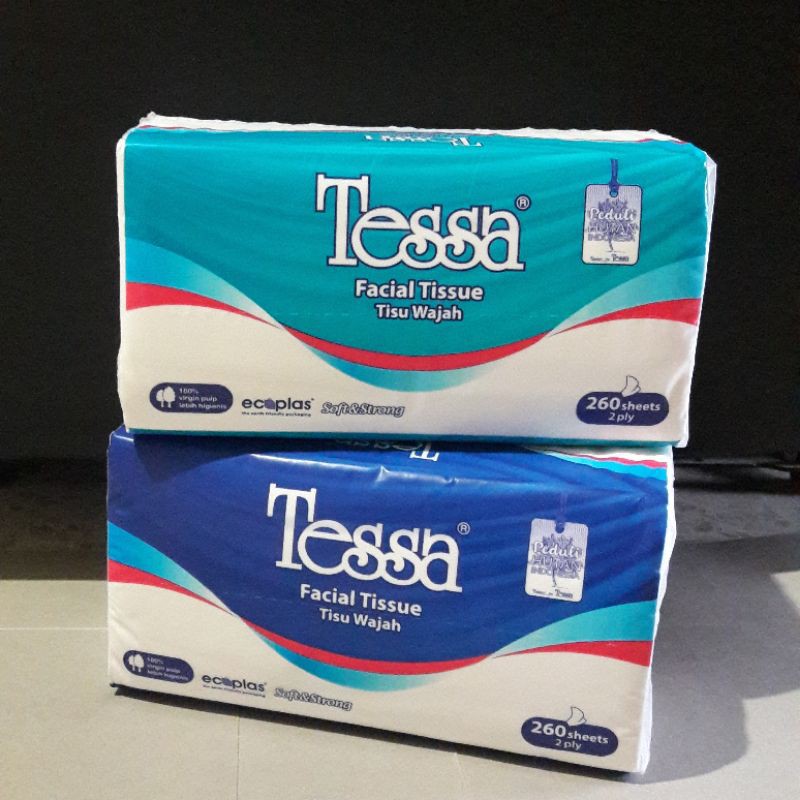 Jual Tessa Facial Tissue / Tisu Wajah TP-02 260 Sheets X 2ply | Shopee ...