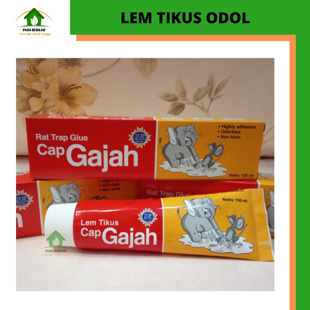 Jual Lem Tikus Perangkap Tikus Merk Gajah Odol Trap Glue LEM TIKUS ODOL ...