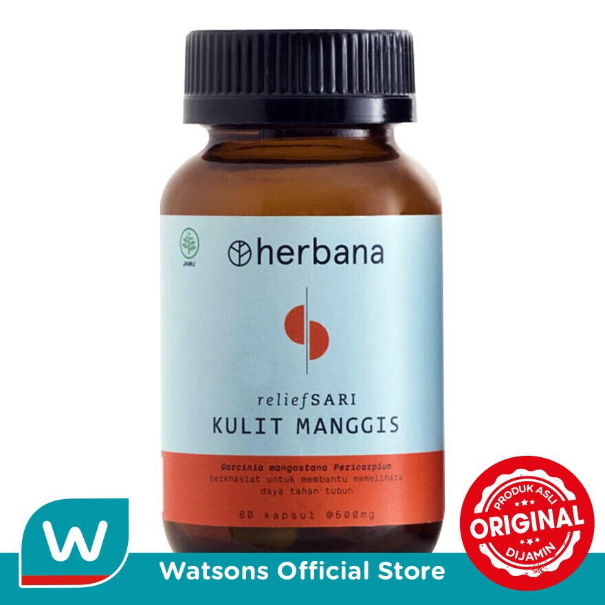 Jual Herbana Sari Relief Kulit Manggis 60 Pcs Shopee Indonesia