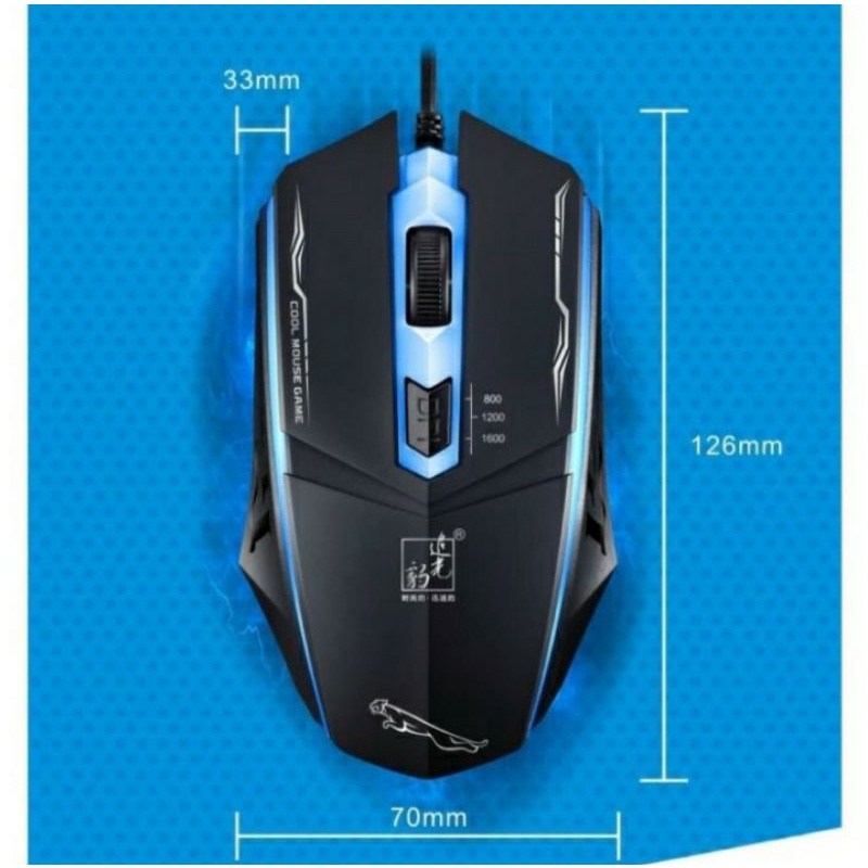 Jual MOUSE GAMING LEOPARD (7 WARNA LAMPU) | Shopee Indonesia