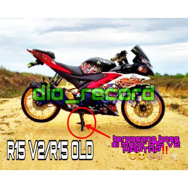 Jual STANDAR TENGAH R15 V2 OLD CUSTOME /STANDAR 2 R15 V2 OLD CUSTOME ...