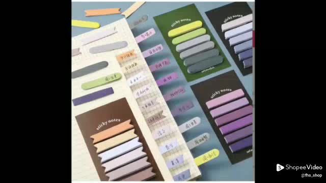 Jual 120 Lembar Stiker Label Index Morandi Sticky Note Label Memo ...