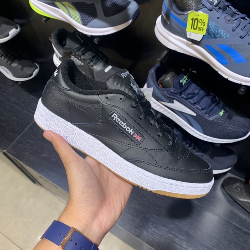 Reebok club c hot sale 85 black gum