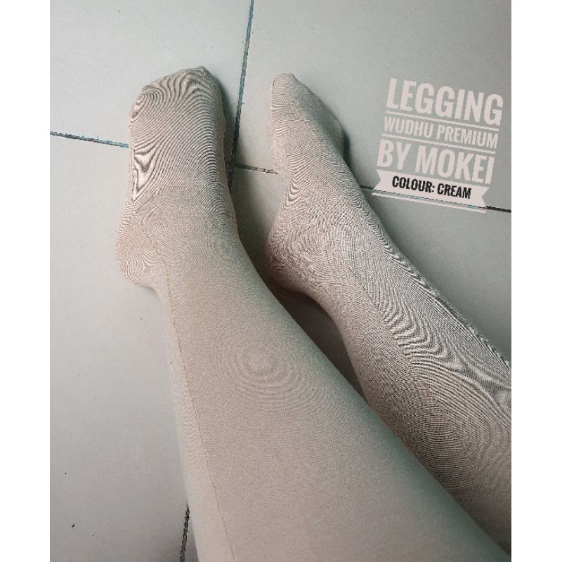 Jual Legging Wudhu Premium Cream Ukuran Xxl By Mokei Shopee Indonesia