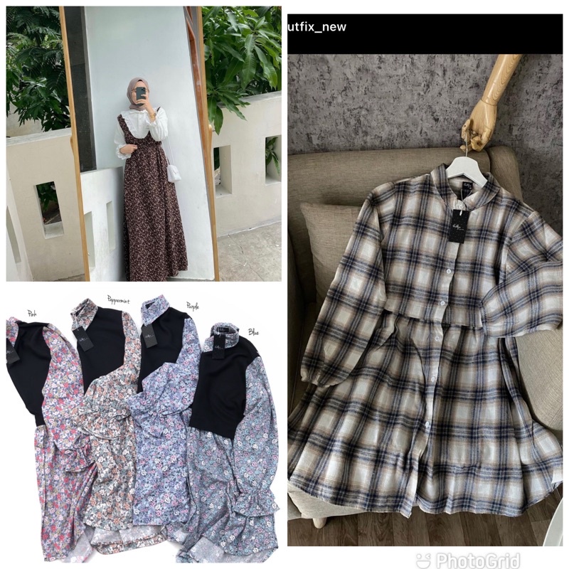 Jual Outfix Ready Stock (Flanel, Dress, Tunic) | Shopee Indonesia