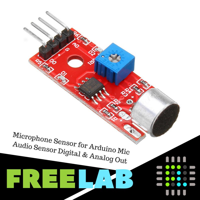 Jual Microphone Sensor for Arduino Mic Audio Sensor Digital & Analog ...