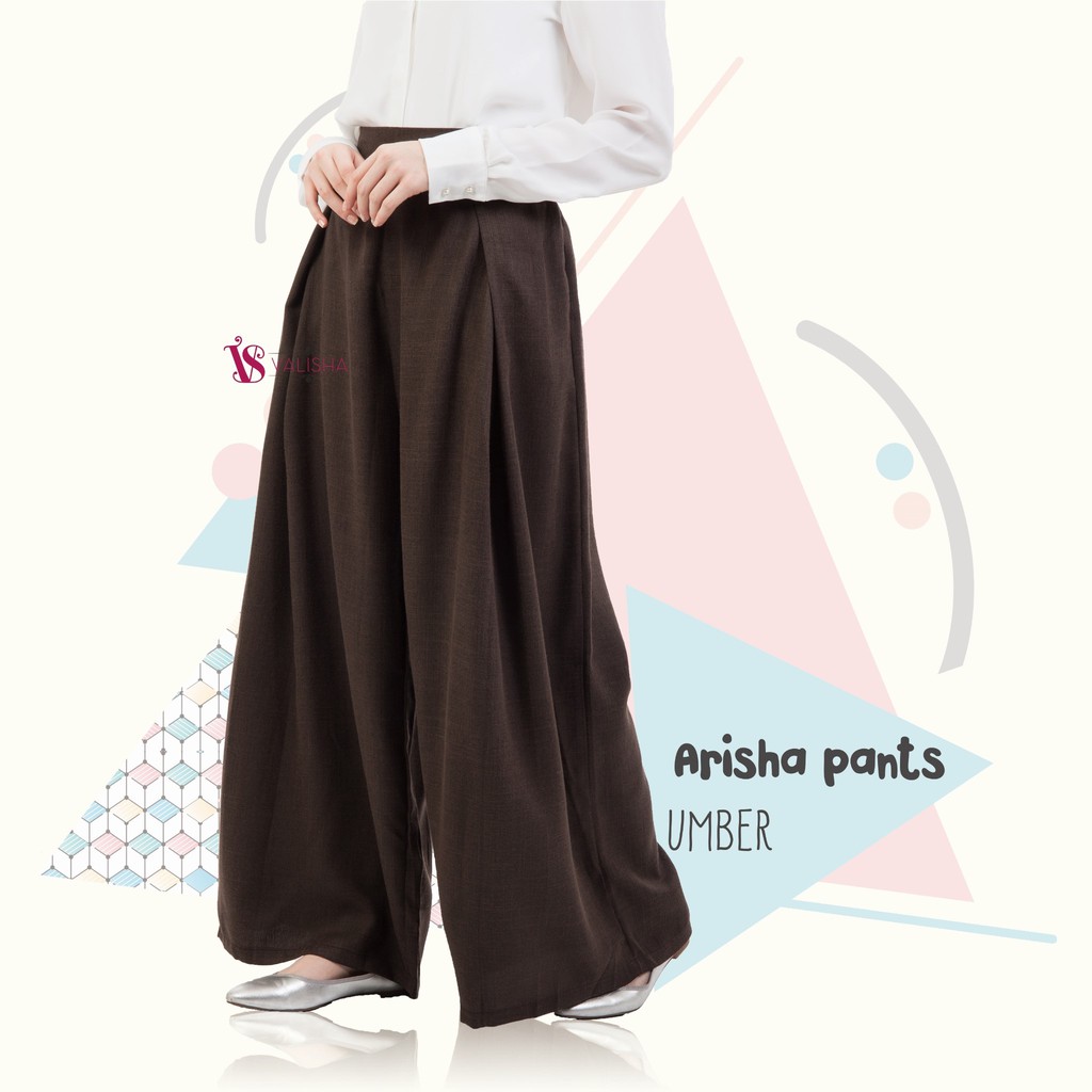 Jual PANTS VALISHA ARISHA UMBER POLOS PLATINUM LINEN LOOK | Shopee ...