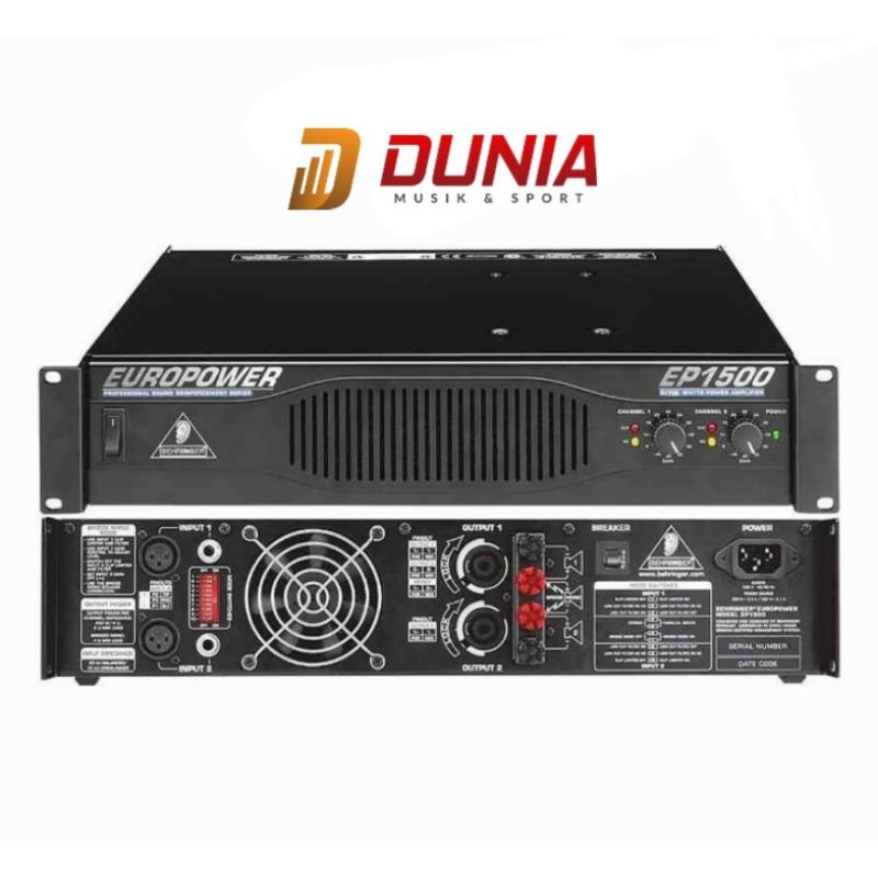 （ワケあり）BEHRINGER EP1500 パワーアンプ ベリンガー BEHRINGER EUROPOWER EP1500 POWER AMPLIFIER (TESTED FOR POWER) | eBay