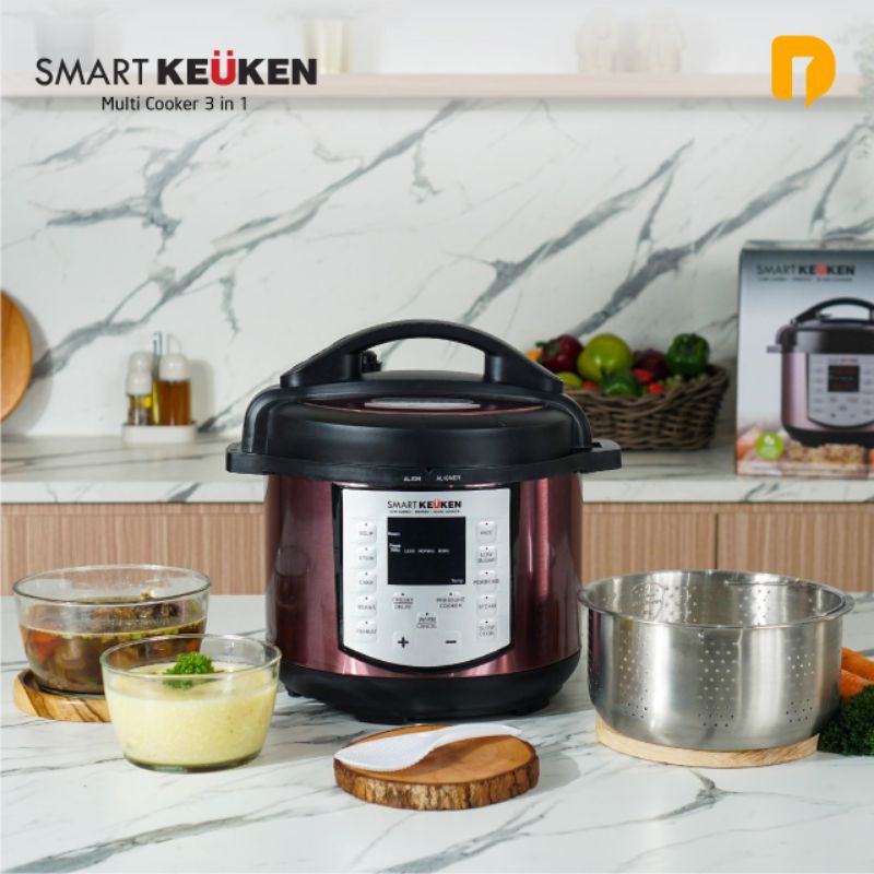 Jual Rice Cooker Smart Keuken Multi Cooker 3 in 1 Penanak Nasi Rendah ...