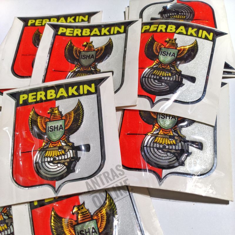Jual Stiker timbul emblem Perbakin sticker motor mobil helm dll ...