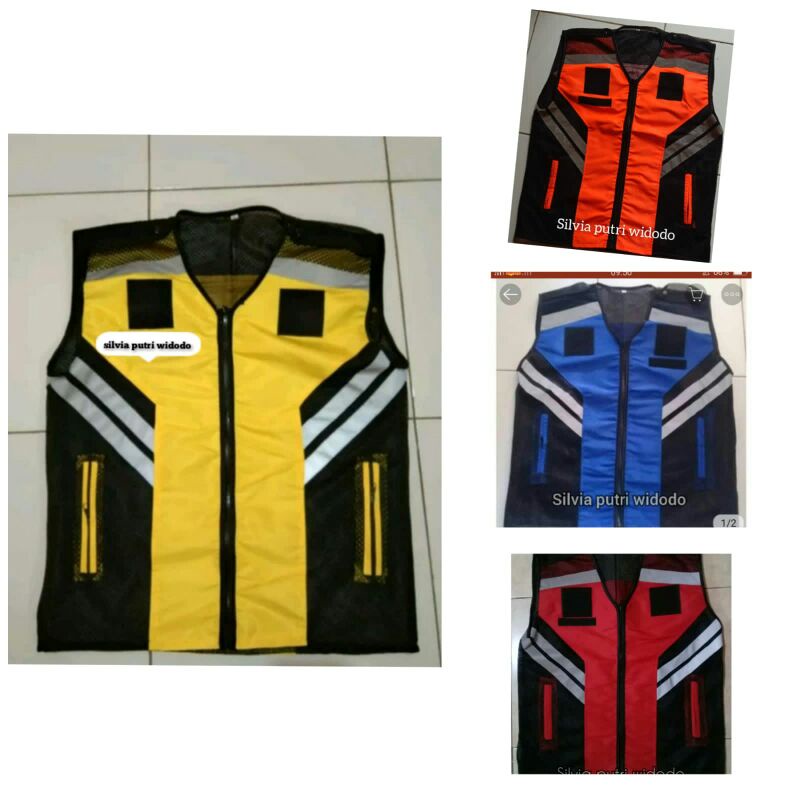 Jual rompi taslan, rompi safety, rompi touring, rompi motor | Shopee ...