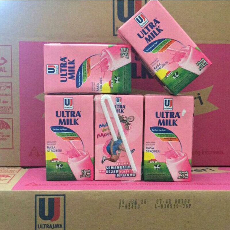 Jual Ultra Milk Uht 125ml 1dus Isi 40pcs Ultramilk 125ml Coklat Strawberry Shopee Indonesia 5293