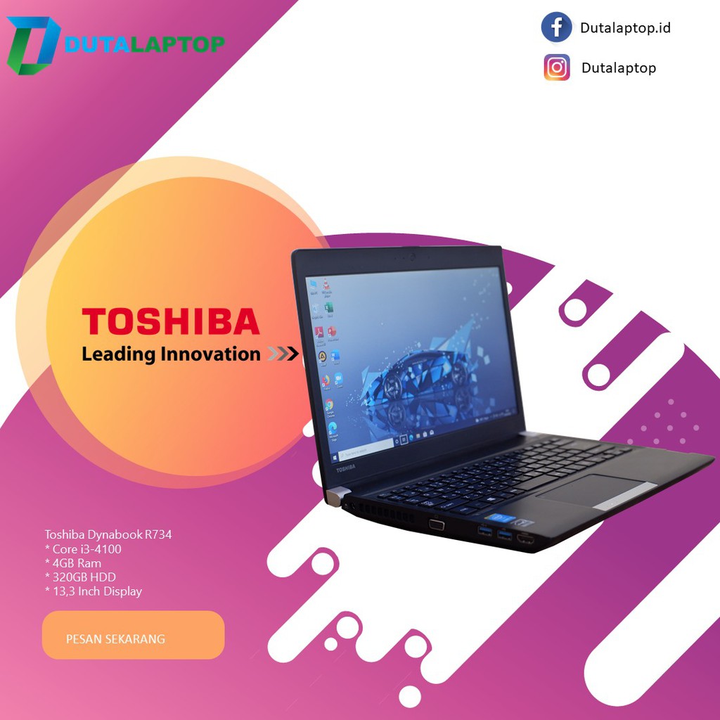 Jual Toshiba Dynabook R734 Core i3 ( Duta Laptop Tasikmalaya ) | Shopee ...