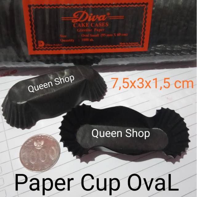 Jual Paper Cup Hitam OVAL Merk Diva | Shopee Indonesia