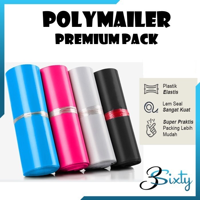 PLASTIK POLYMAILER PREMIUM TEBAL WARNA LENGKAP LEM Kantong Amplop Packing Online Shop