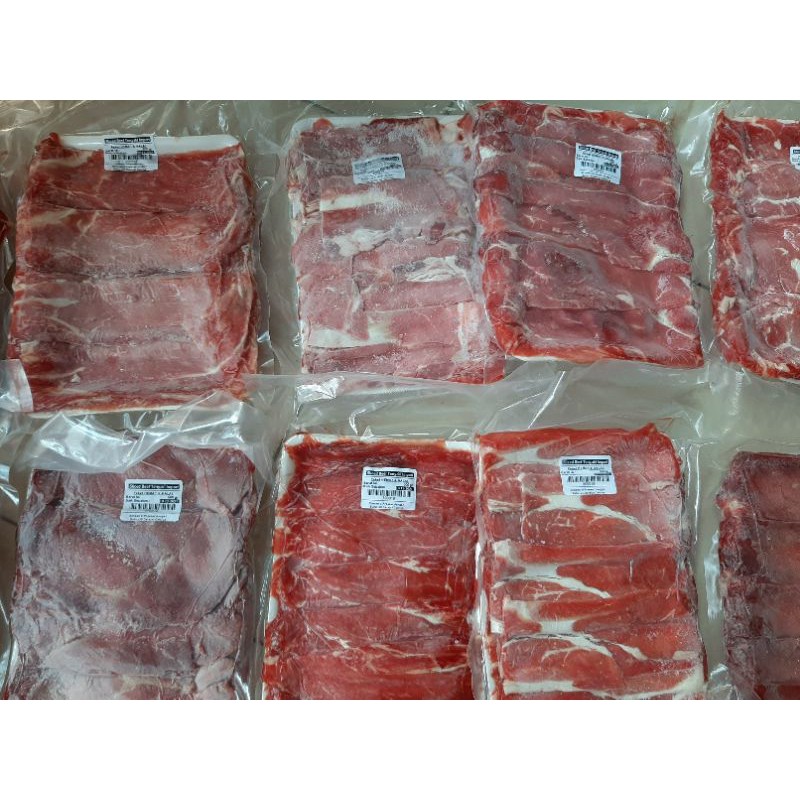 Jual Daging Sapi Low Fat slice Sukiyaki Yakiniku Yoshinoya 500gram ...