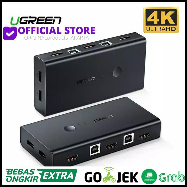 Jual Ugreen Kvm Switch 4K Uhd Hdmi Sharing Monitor Tv Led Usb Splitter ...