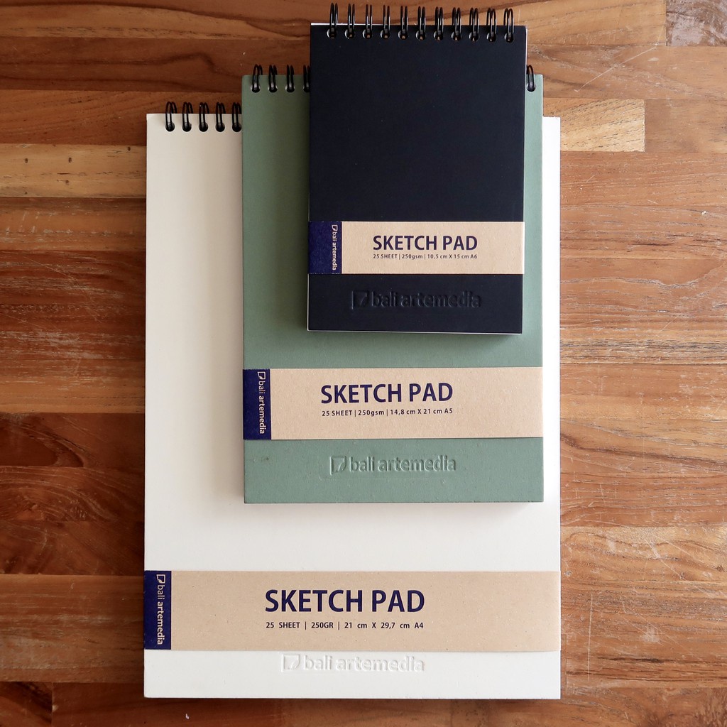 Jual Sketch Pad Bali Artemedia A6 / A5 / A4 / Sketchbook Drawing