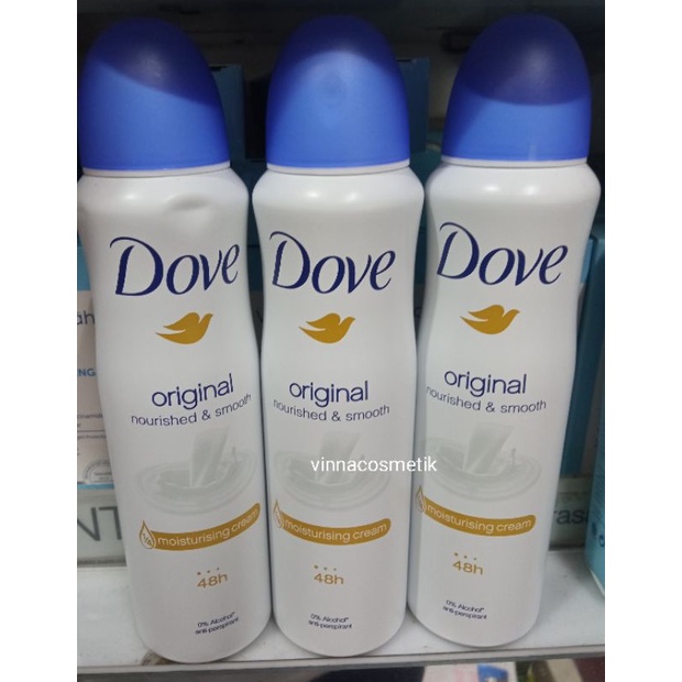 Jual Dove Deodorant Spray Dove Nourished And Smooth Isi 150ml Original 100 ~ Asli Shopee 3560