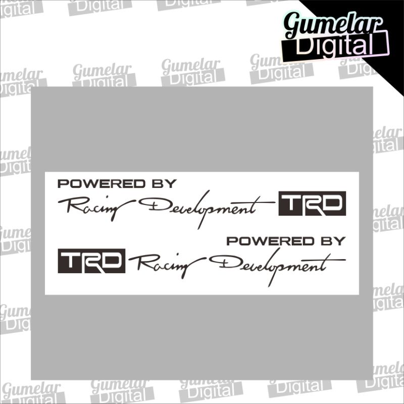 Jual STIKER TDR RACING DEVELOPMENT POWERED BY TOYOTA STIKER | Shopee ...