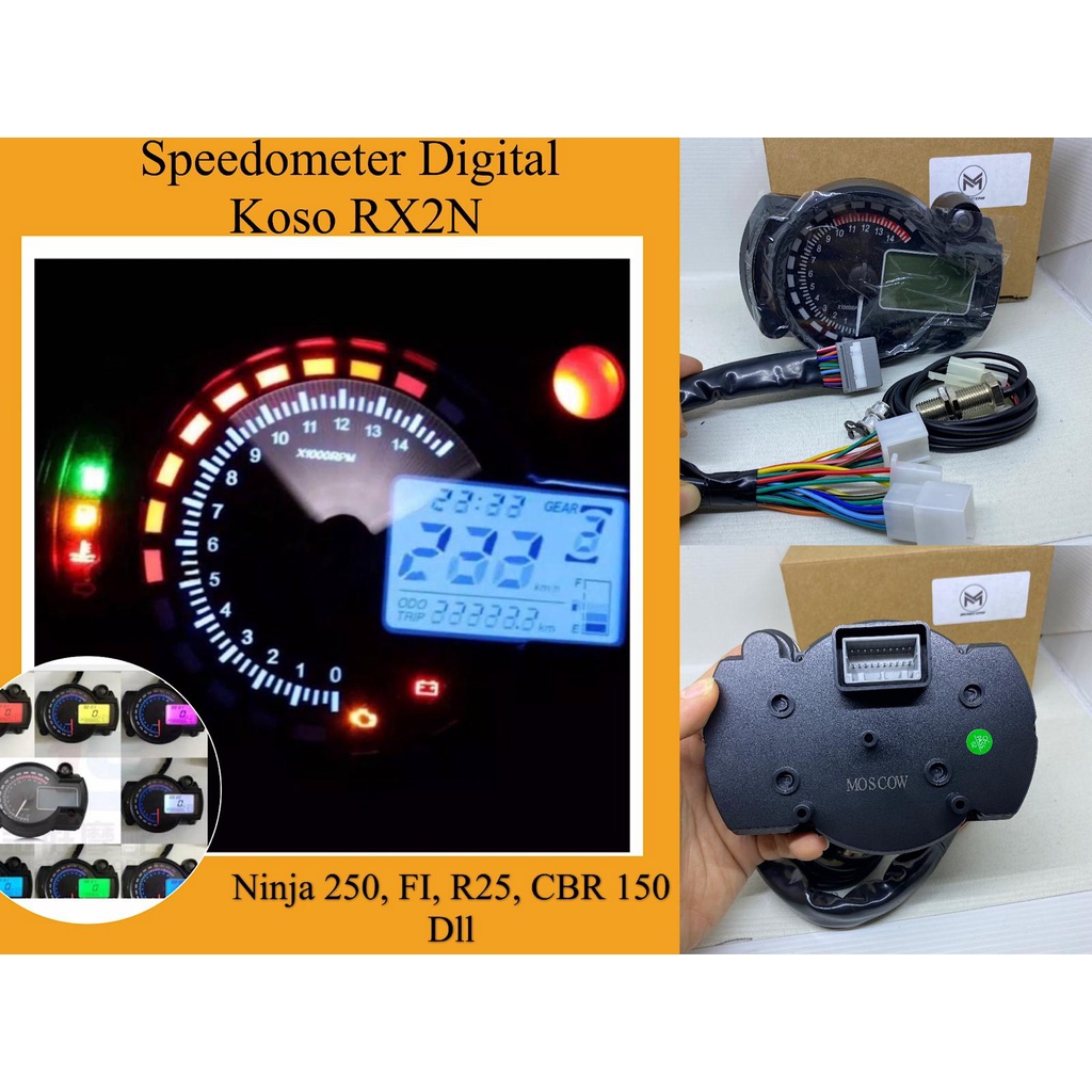 Jual Speedo Meter Led Digital Sensor Koso Spidometer Speedometer Dital