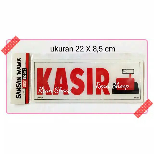 Jual sign board sign label acrylic akrilik papan petunjuk KASIR ...