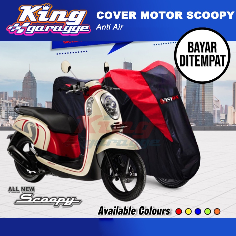Jual Cover Motor Scoopy/ Selimut Motor Scoopy / Jas Motor Scoopy Berkualitas /Sarung Motor