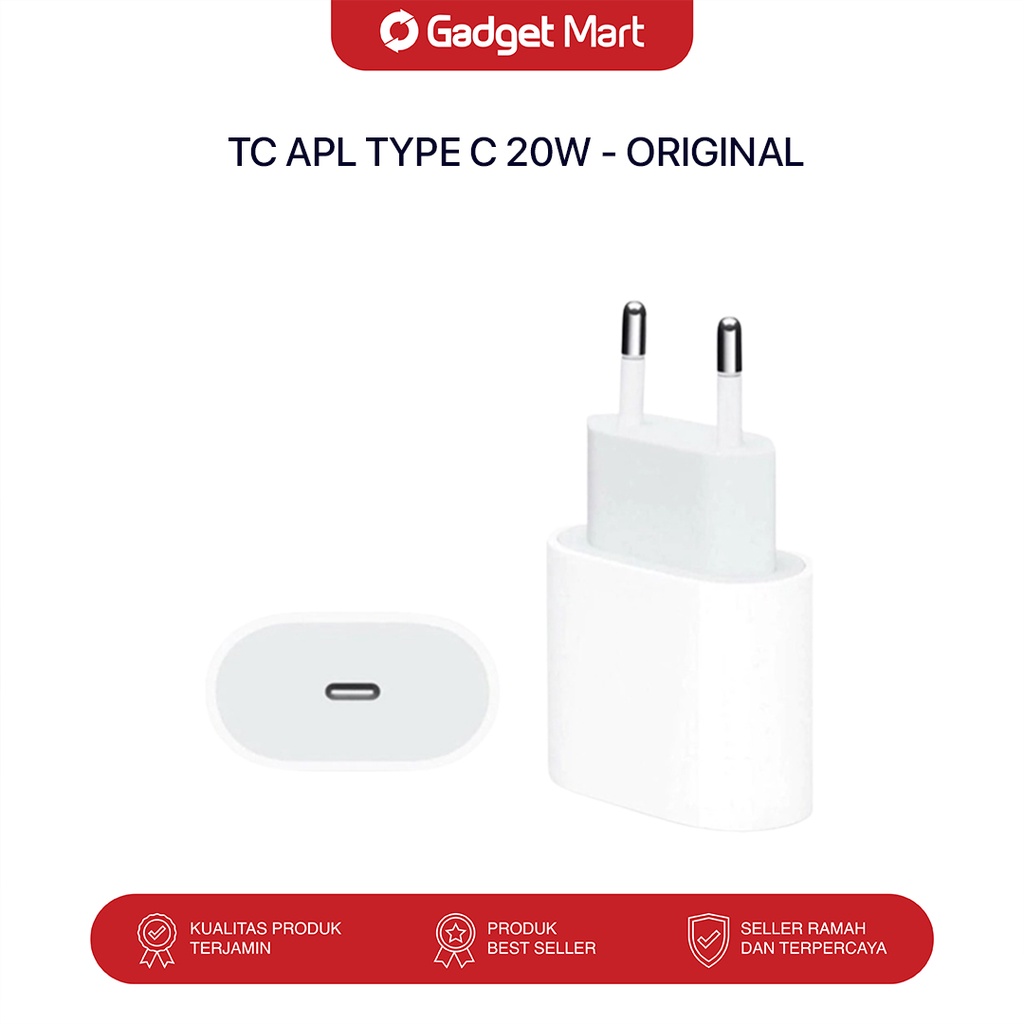 Jual TC APL 20W USBC Power Adapter Original Garansi Resmi Shopee