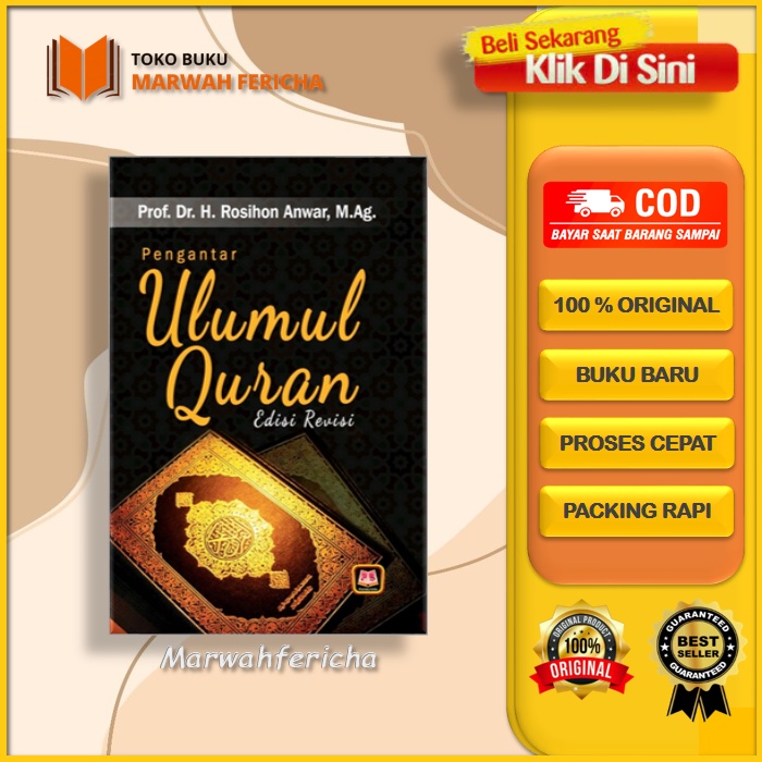 Jual Pengantar Ulumul Qur'an Oleh Rosihon Anwar | Shopee Indonesia