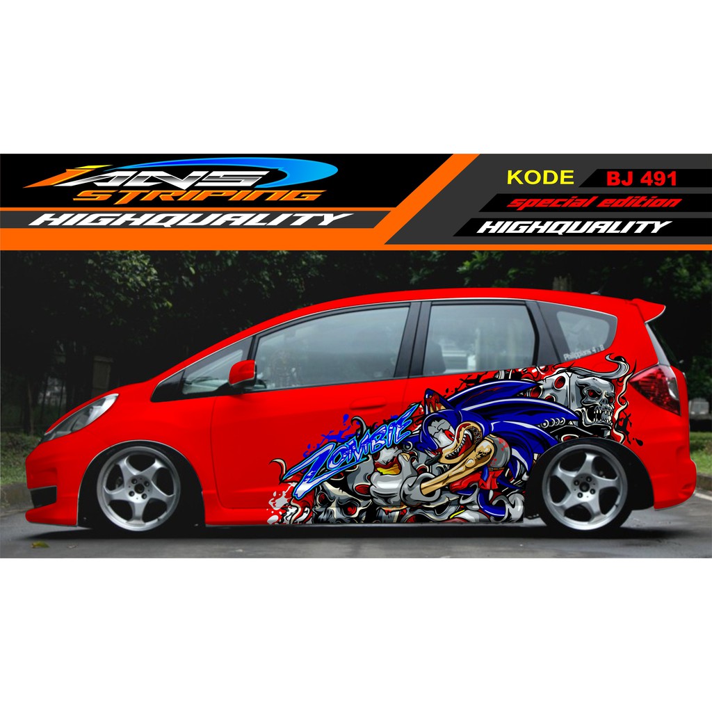 Jual STICKER MOBIL JAZZ, AGYA, SIGRA, YARIS, SWIFT / DECAL STICKER ...