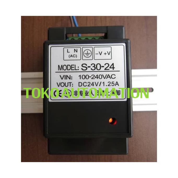 Jual Plc Power Supply Switch Mode Din Rail Panel Mount Power Supply 30w 24v Automi22 Dijamin 7632