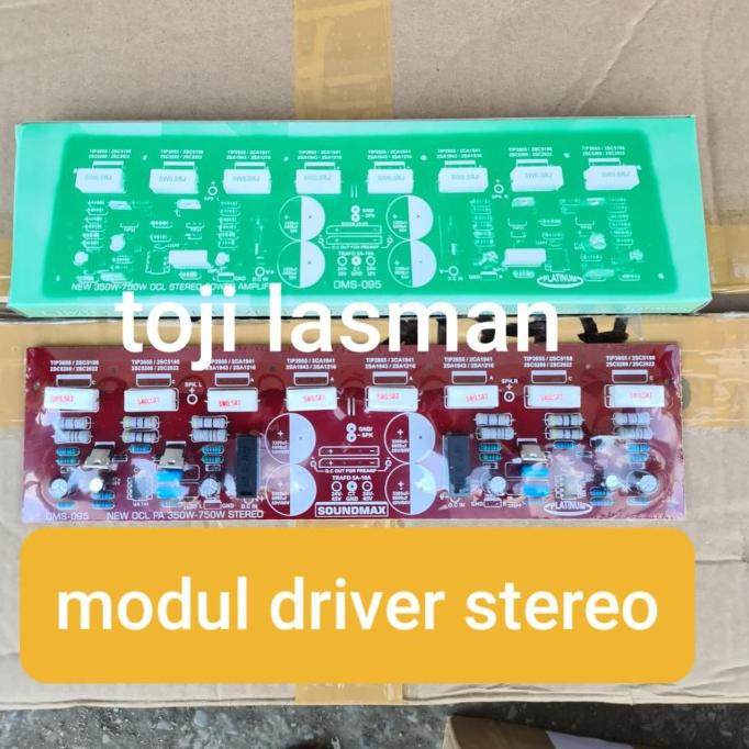 Jual Modul Driver Amplifier Stereo Dms 095 Dms095 8 Tr Sanken Hanaya ...