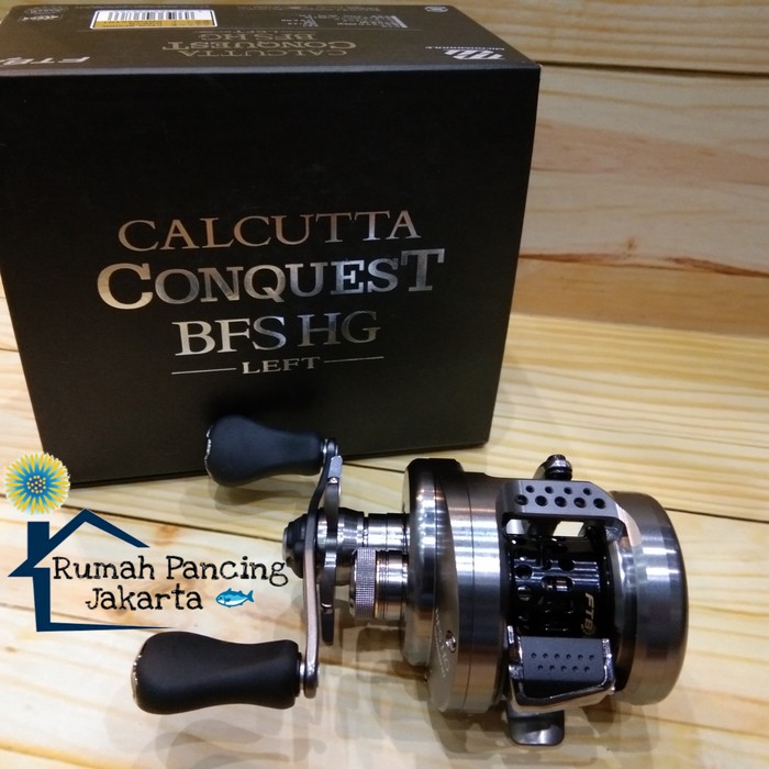 SHIMANO CALCUTTA CONQUEST BFS HG LEFT HANDLE REEL # ROUND BAITCAST BAIT  FINESSE SERIES BFS # MESIN PANCING REEL PANCING