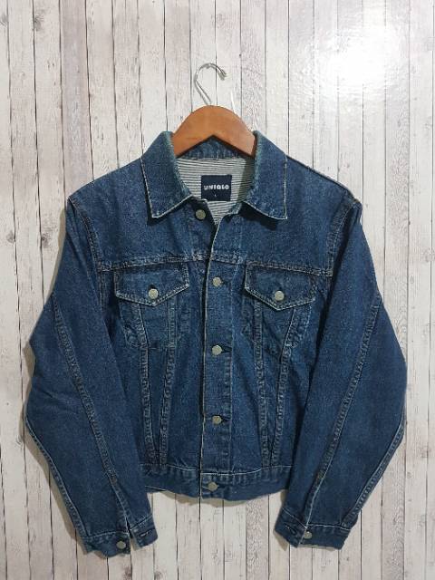 Jual Jaket Jeans UNIQLO Trucker Denim Jacket Shopee Indonesia