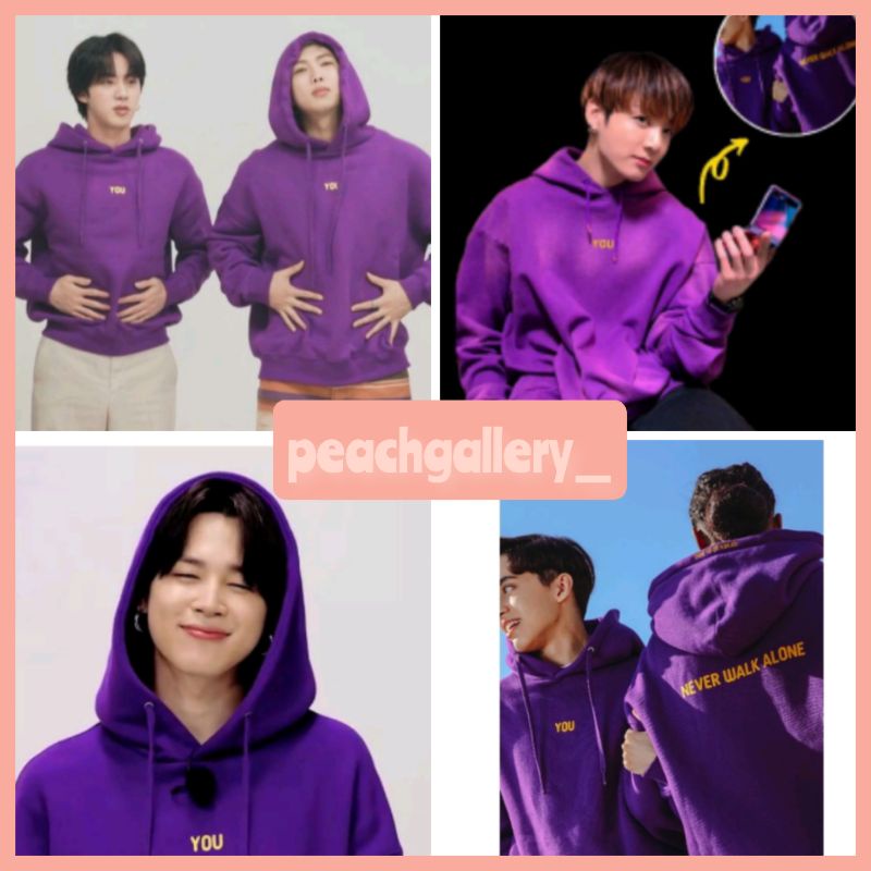 BTS JIMIN artist made collection WITH YOU hotsell purple hoody (LARGE)