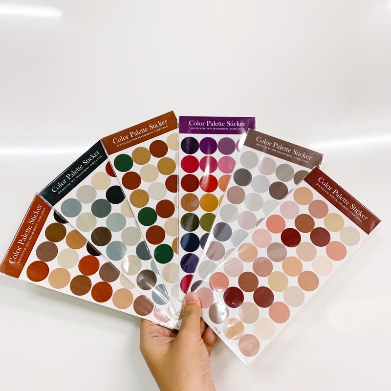 Jual Stiker Bulat Dot Palette Warna Pantone Ukuran 2cm Bujo | Shopee ...