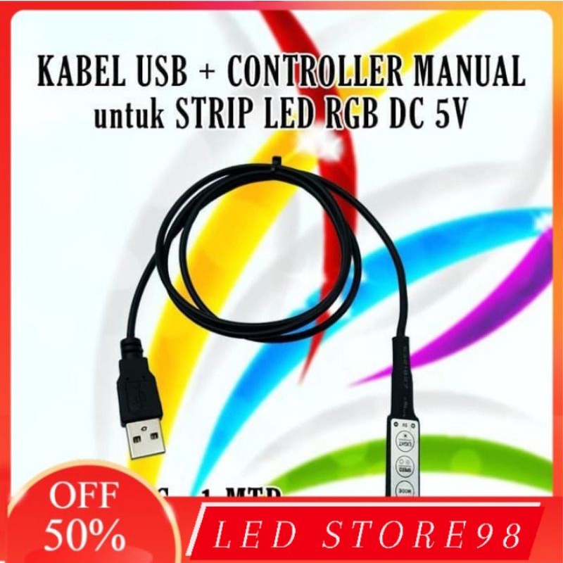 Jual CONTROLLER LED RGB 4 PIN WITH USB | Shopee Indonesia