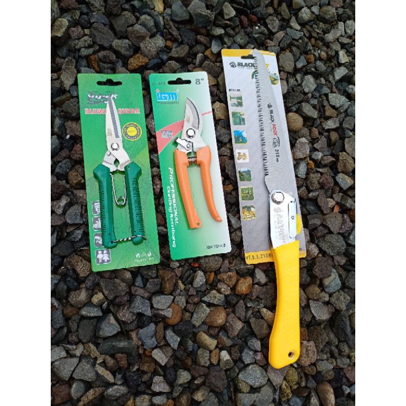 Jual Paket Alat Bonsai 100 / Gergaji Lipat. / Gunting Pruning | Shopee ...