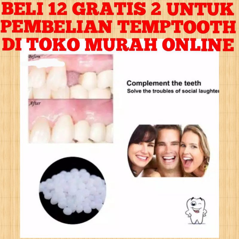 Promo 1000 Butir Temptooth Temp Tooth Lem Gigi Bahan Tambal Temporary  Diskon 42% di Seller Fleurr Shop - Wanasari, Kab. Bekasi