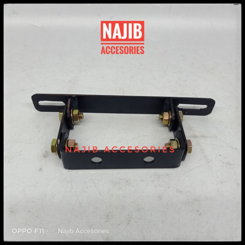 Jual FAZZIO bracket plat nomor adjustable Yamaha FAZZIO bisa di setting ...
