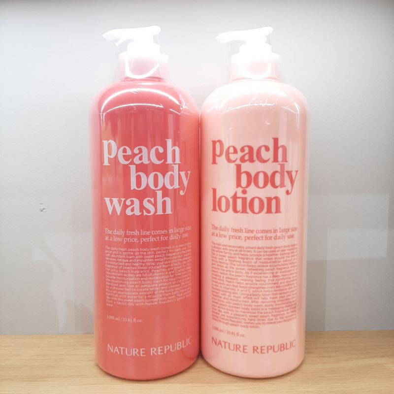 Jual Daily Fresh Peach Body Lotiob & Wash ( 1Lt ) Shopee Indonesia