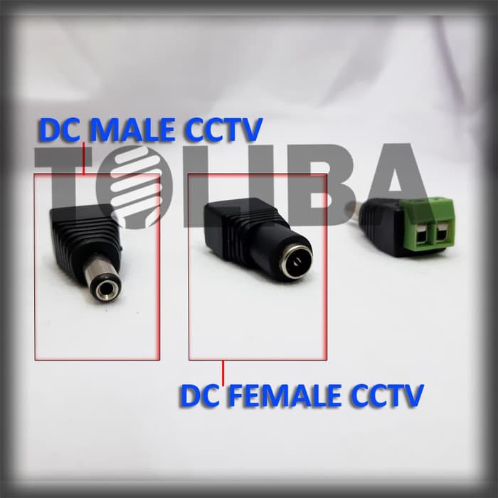 Jual Jack Dc Baut Male Atau Female Connector Konektor Cctv Power