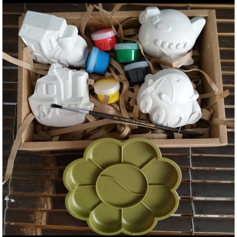 Jual HAMPERS GIFT KADO DIY MAINAN EDUKASI ANAK MEWARNAI PATUNG 2D-SERI ...
