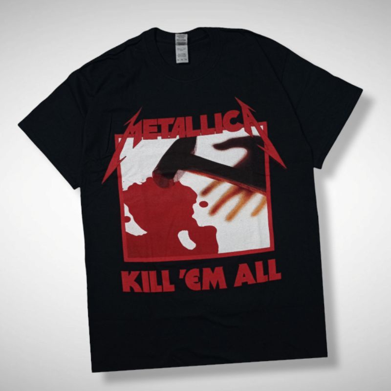 Jual KAOS BAND OFFICIAL METALLICA - KILL EM ALL TRACKS | Shopee Indonesia