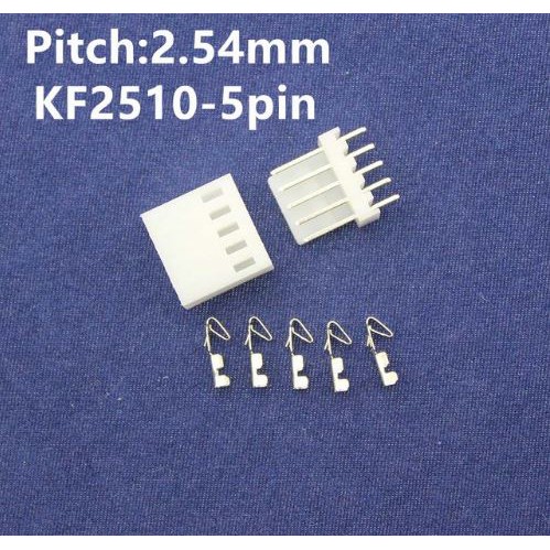 Jual 5P 5 pin header White Housing Male Female Connector PCB 180 ...
